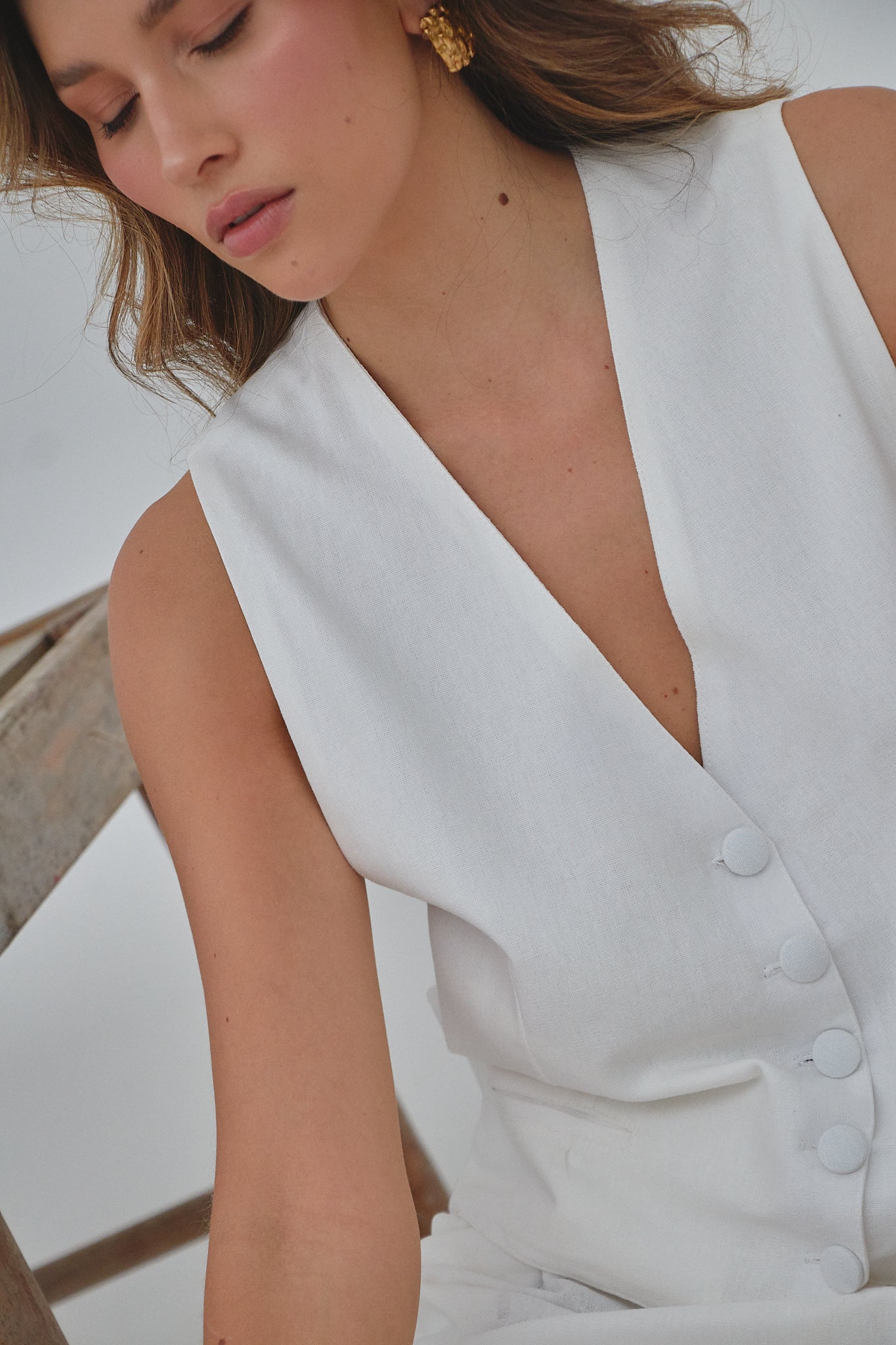 Chaleco Eva - Blanco