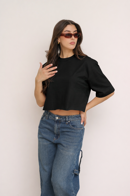Camiseta Corta Negra