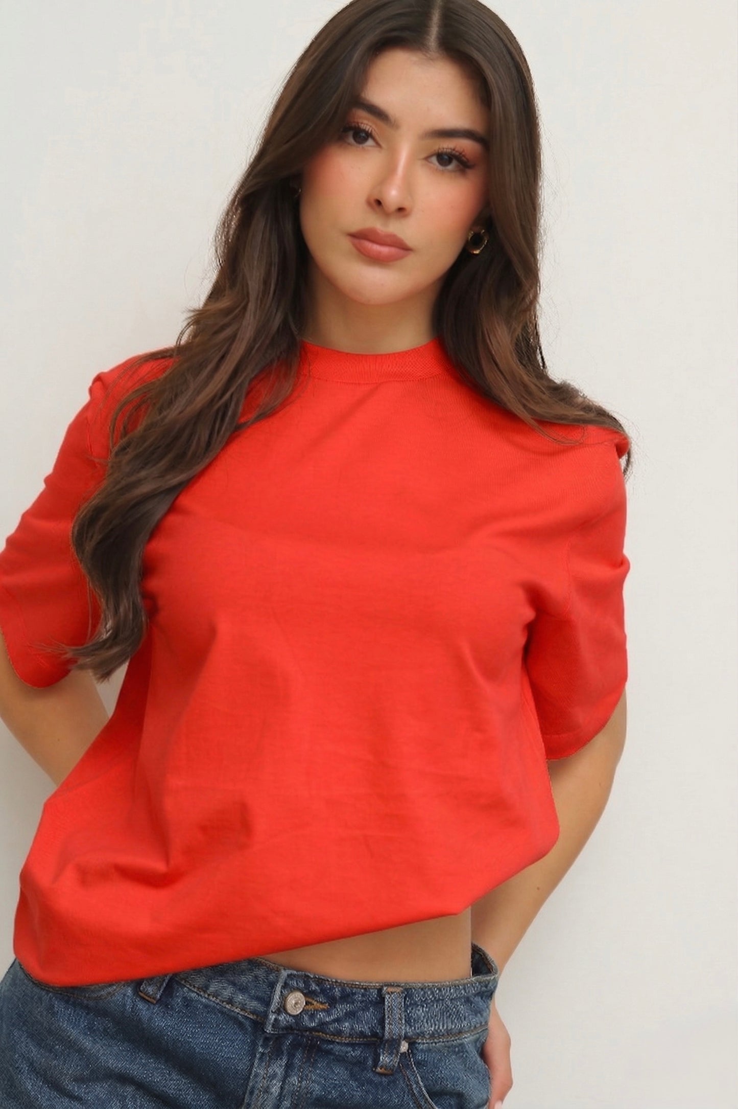 Camiseta Oversized Rojo