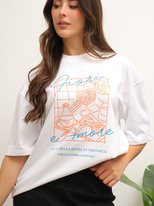 Camiseta Oversized Estampada