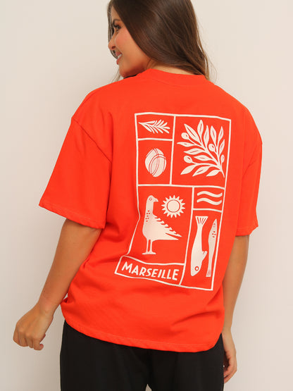 Camiseta Oversized Estampada