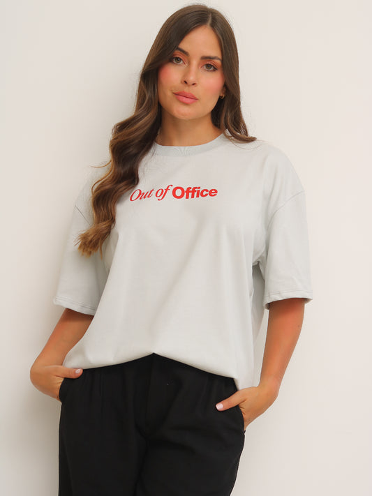 Camiseta Oversized Estampada