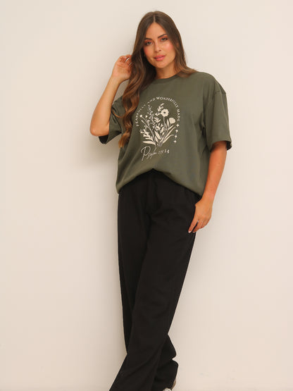 Camiseta Oversized Estampada