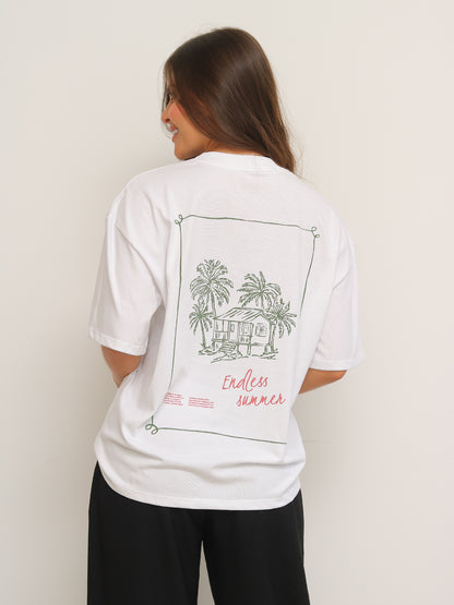 Camiseta Oversized Estampada