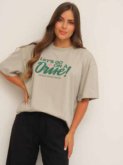 Camiseta Oversized Estampada