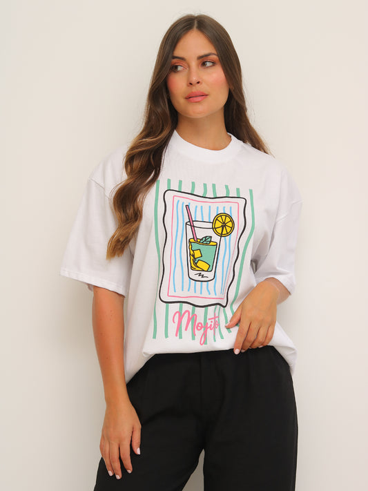 Camiseta Oversized Estampada