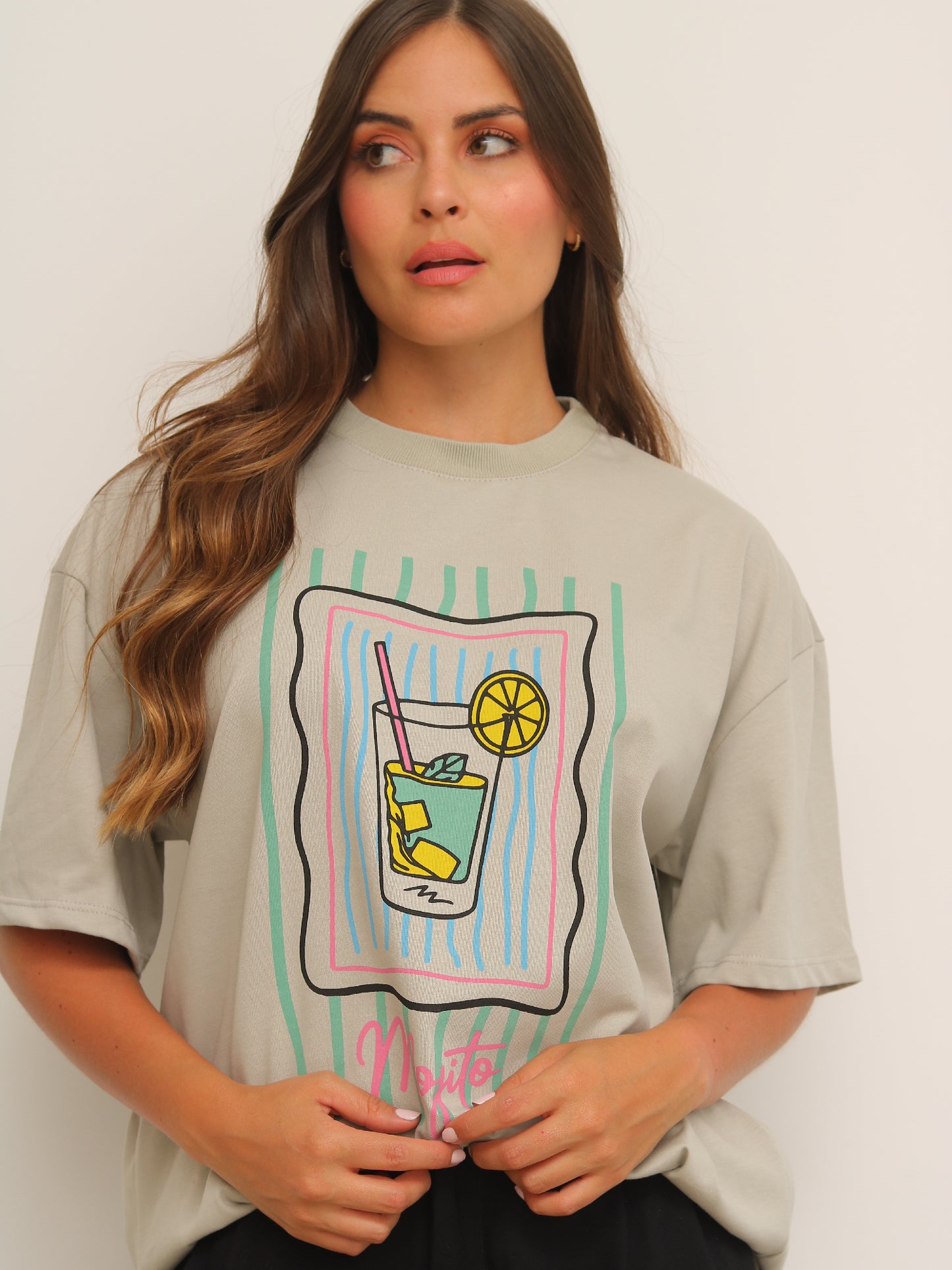 Camiseta Oversized Estampada