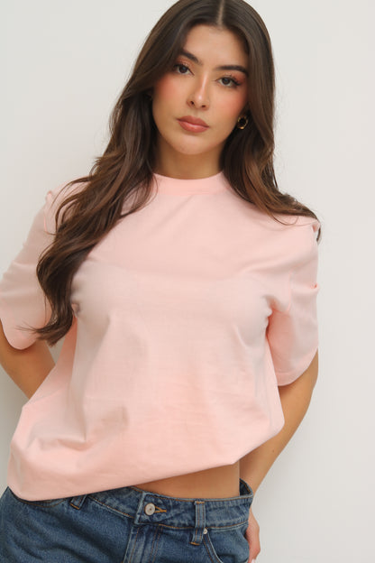 Camiseta Oversized rosada