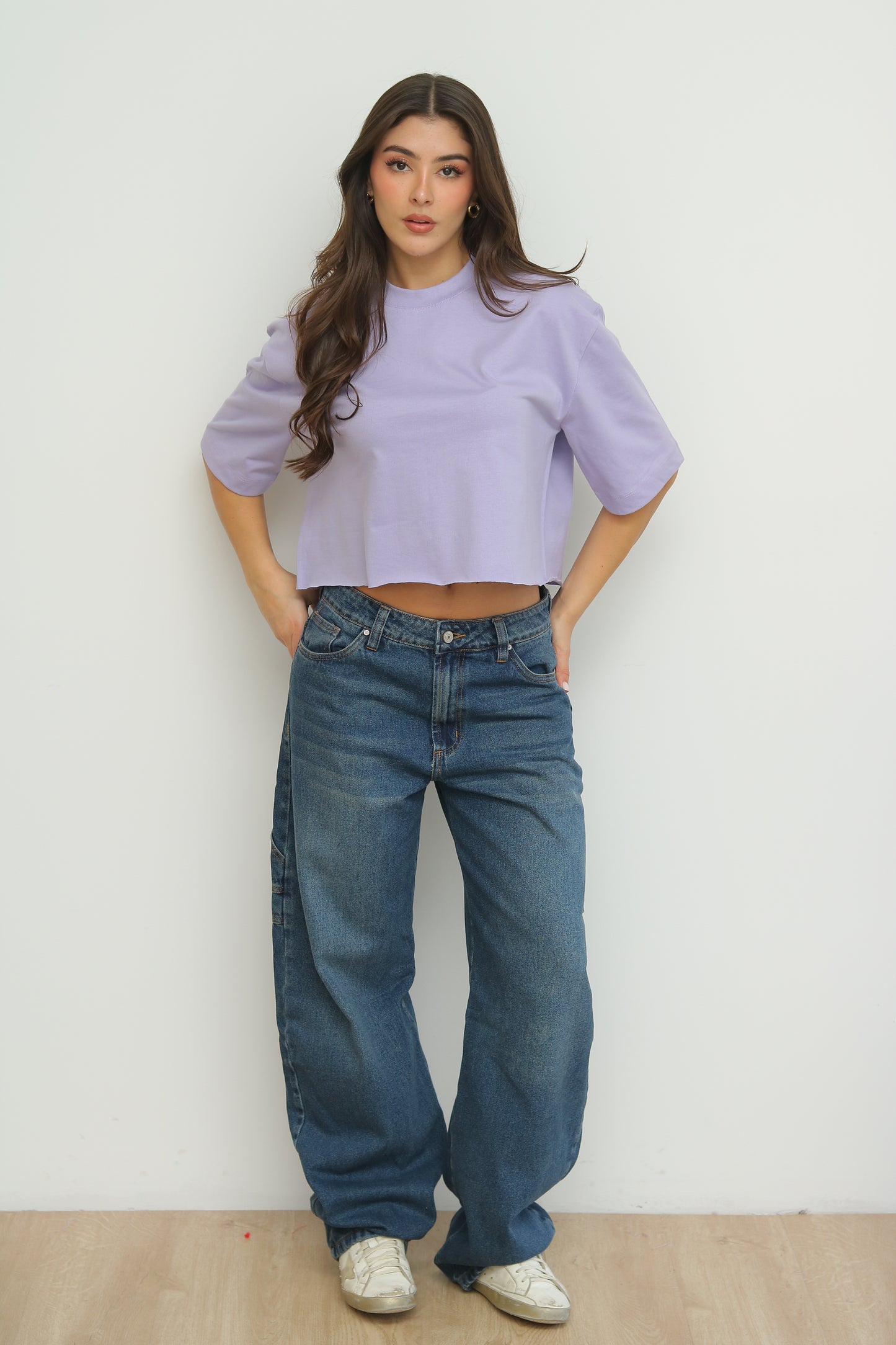 Camiseta Corta Lila