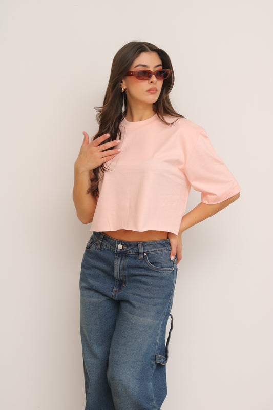 Camiseta Corta Rosada