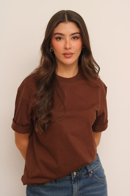Camiseta Oversized Chocolate